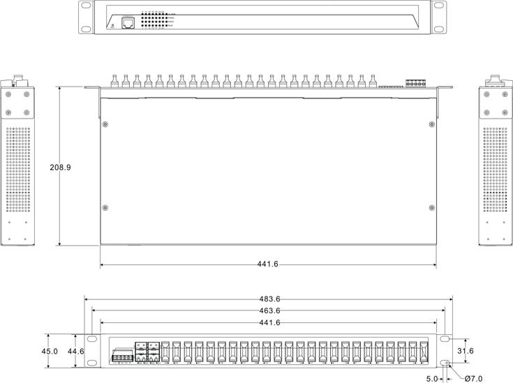 IES5028-4GS-24F Switch công nghiệp 24 cổng quang và 4 SFP