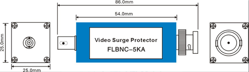  FL-BNC Thiết bị cắt sét đường Video